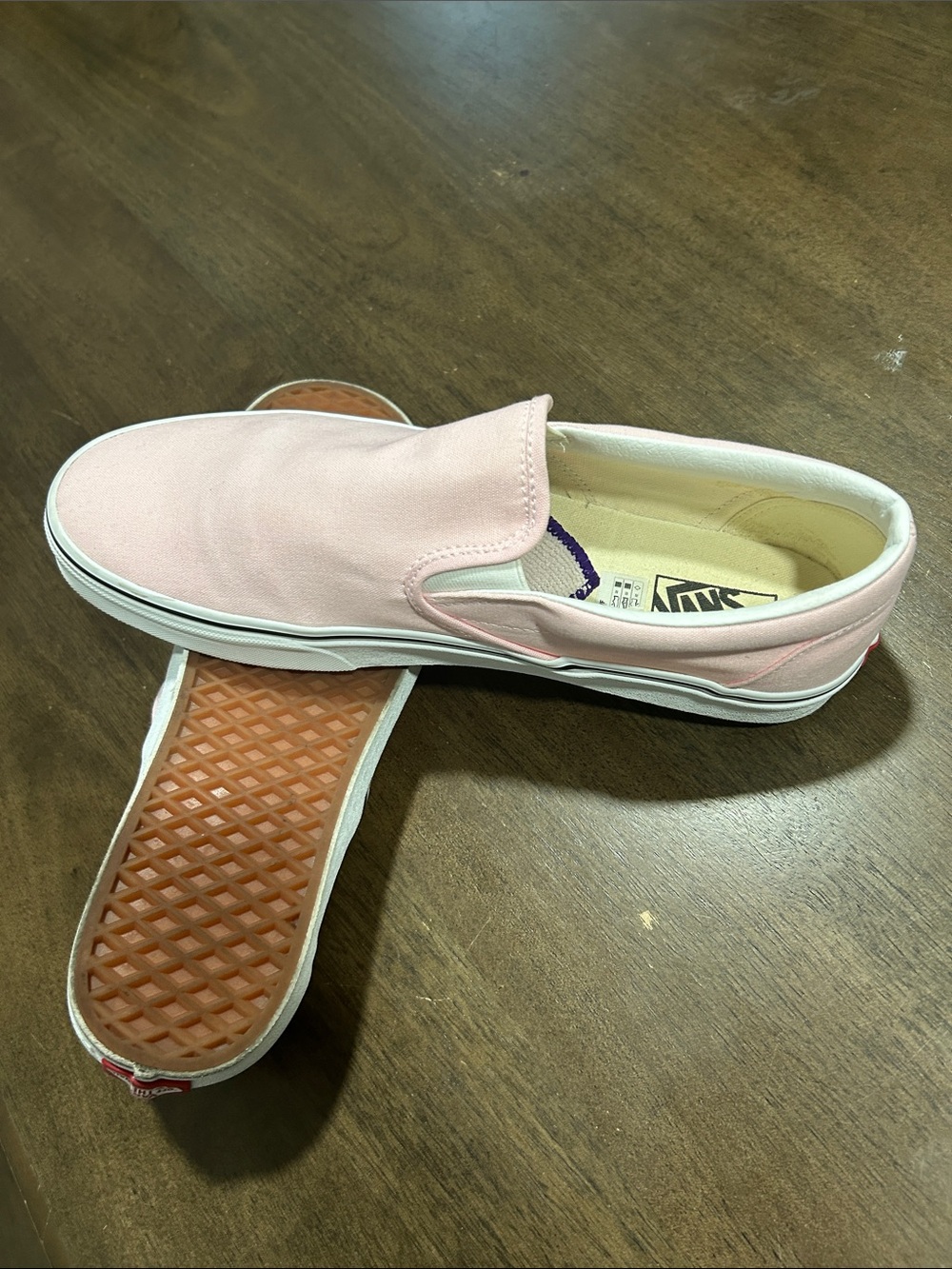 Vans Pink Slip-On Canvas Sneakers